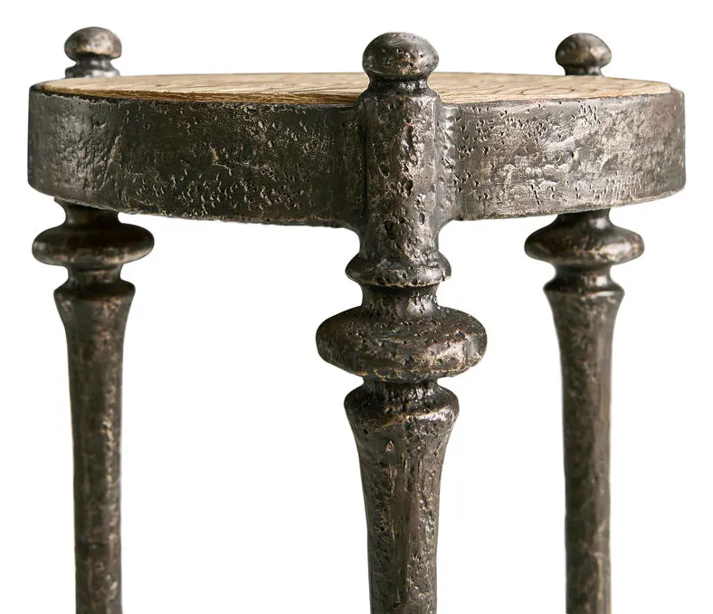 Jonathan Charles 491243-OWH Terravita Round Side Table Jonathan Charles 491243-OWH Terravita Round Side Table