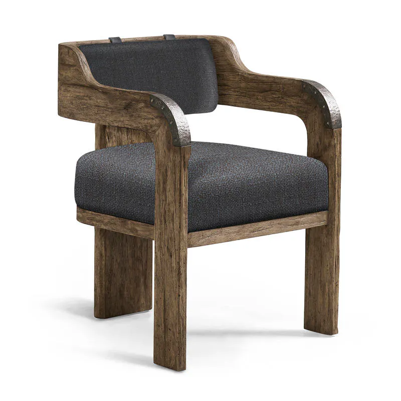 Jonathan Charles 491271-TDA-AC-U3 Stone Ridge Fabric Arm Chair Dark