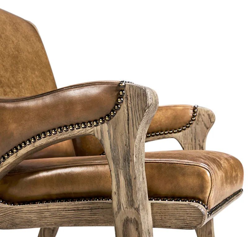 Jonathan Charles 491238-FDO-AC-U1 Echo Canyon Leather Arm Chair Jonathan Charles 491238-FDO-AC-U1 Echo Canyon Leather Arm Chair