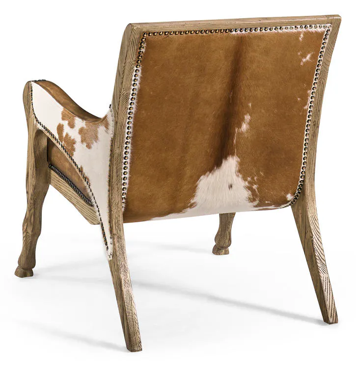Jonathan Charles 491257-FDO-U2 Echo Canyon Leather & Hide Occasional Chair Jonathan Charles 491257-FDO-U2 Echo Canyon Leather & Hide Occasional Chair