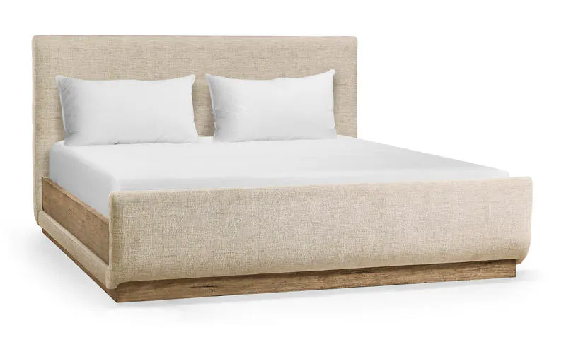 Jonathan Charles 491269-TLA-K Stone Ridge Upholstered Bed Light Jonathan Charles 491269-TLA-K Stone Ridge Upholstered Bed Light