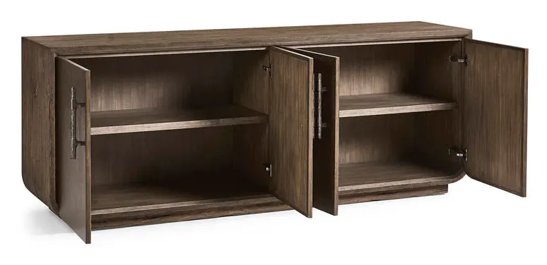 Jonathan Charles 491279-TDA Stone Ridge Leather Credenza Dark Jonathan Charles 491279-TDA Stone Ridge Leather Credenza Dark