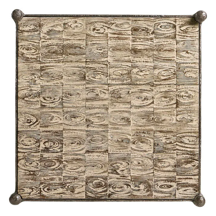 Jonathan Charles 491250-OWH Terravita Square Side Table Jonathan Charles 491250-OWH Terravita Square Side Table