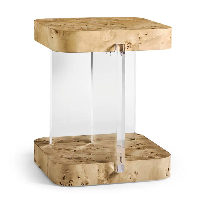 Jonathan Charles 500568-NMB Veil End Table
