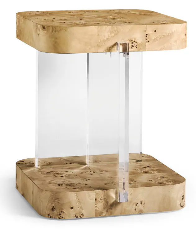 Jonathan Charles 500568-NMB Veil End Table Jonathan Charles 500568-NMB Veil End Table