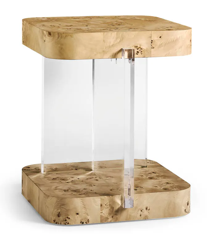Jonathan Charles 500568-NMB Veil End Table Jonathan Charles 500568-NMB Veil End Table