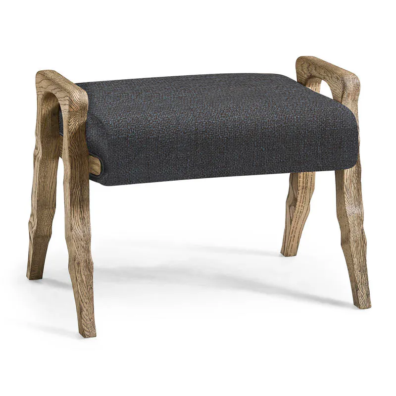 Jonathan Charles 491259-FDO-U3 Echo Canyon Fabric Footstool