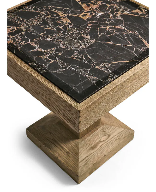 Jonathan Charles 491285-FDO Echo Canyon Square Marble Side Table Jonathan Charles 491285-FDO Echo Canyon Square Marble Side Table