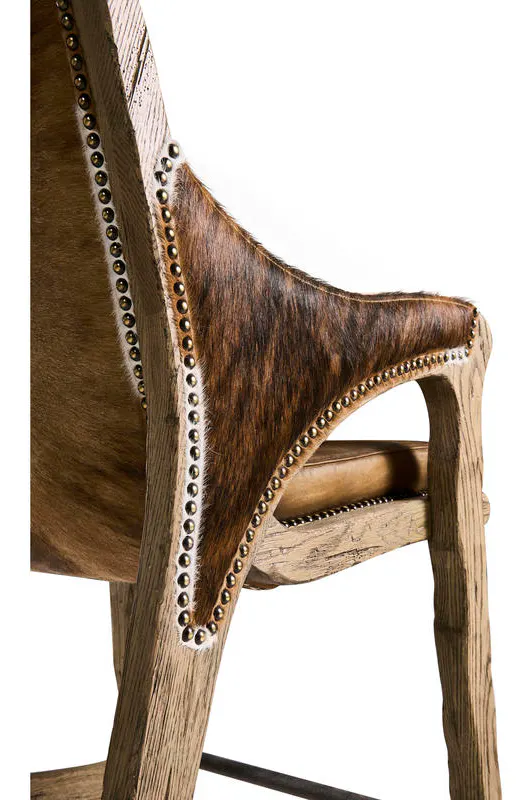 Jonathan Charles 491256-FDO-CS-U2 Echo Canyon Leather & Hide Counter Stool Jonathan Charles 491256-FDO-CS-U2 Echo Canyon Leather & Hide Counter Stool