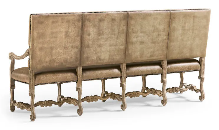 Jonathan Charles 491235-TGO-U1 Sagehill Leather Banquette Bench Jonathan Charles 491235-TGO-U1 Sagehill Leather Banquette Bench