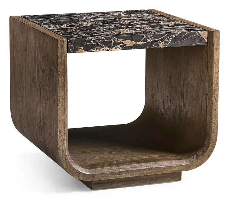 Jonathan Charles 491277-TDA Stone Ridge Marble Side Table Dark Jonathan Charles 491277-TDA Stone Ridge Marble Side Table Dark