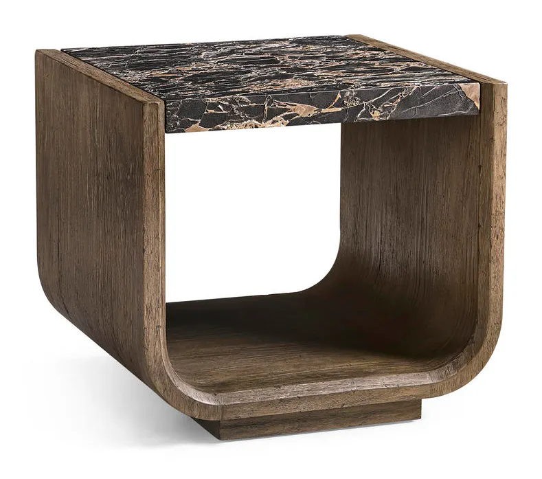 Jonathan Charles 491277-TDA Stone Ridge Marble Side Table Dark Jonathan Charles 491277-TDA Stone Ridge Marble Side Table Dark