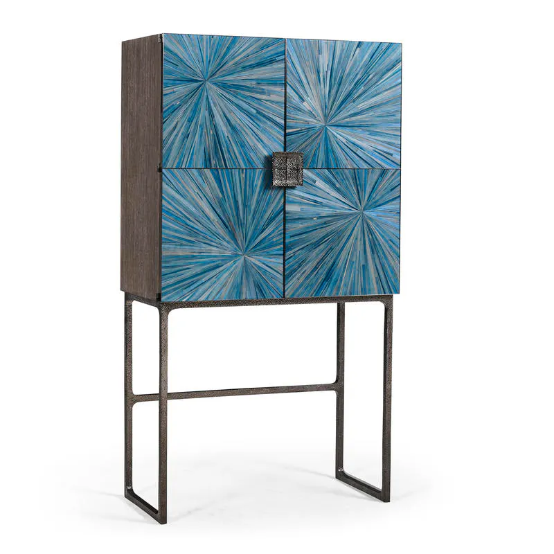 Jonathan Charles 500547-ABS Sapphire Bar Cabinet