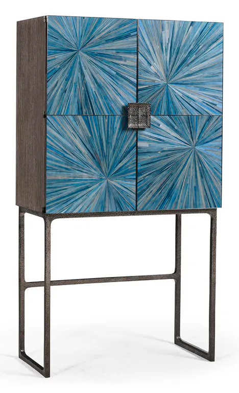 Jonathan Charles 500547-ABS Sapphire Bar Cabinet Jonathan Charles 500547-ABS Sapphire Bar Cabinet