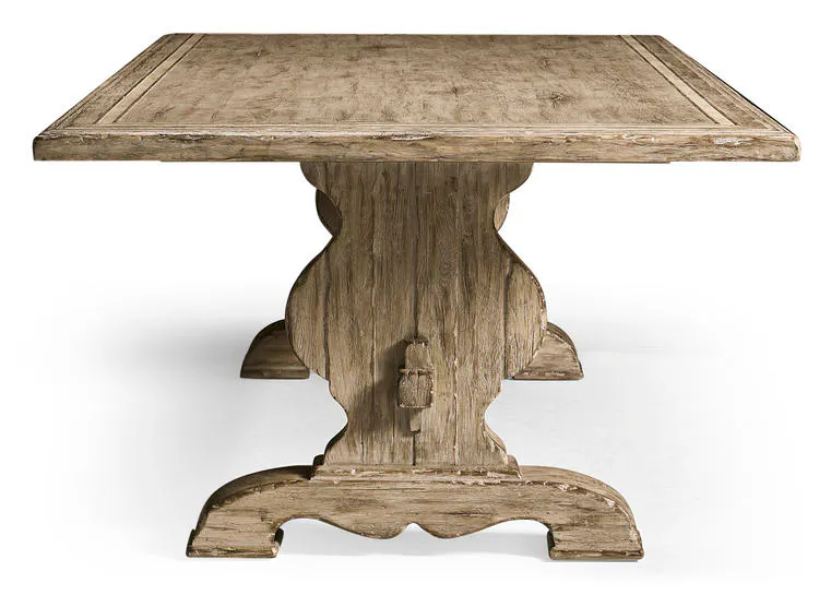 Jonathan Charles 491237-TGO-124L Sagehill Rectangular Trestle Table Jonathan Charles 491237-TGO-124L Sagehill Rectangular Trestle Table