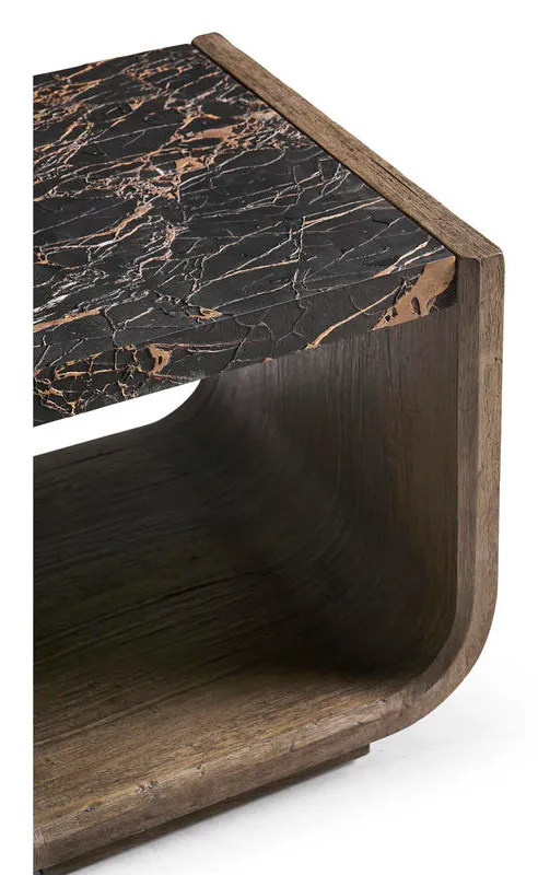 Jonathan Charles 491277-TDA Stone Ridge Marble Side Table Dark Jonathan Charles 491277-TDA Stone Ridge Marble Side Table Dark