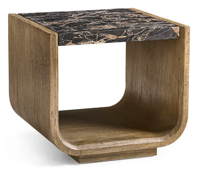 Jonathan Charles 491277-TLA Stone Ridge Marble Side Table Light Jonathan Charles 491277-TLA Stone Ridge Marble Side Table Light