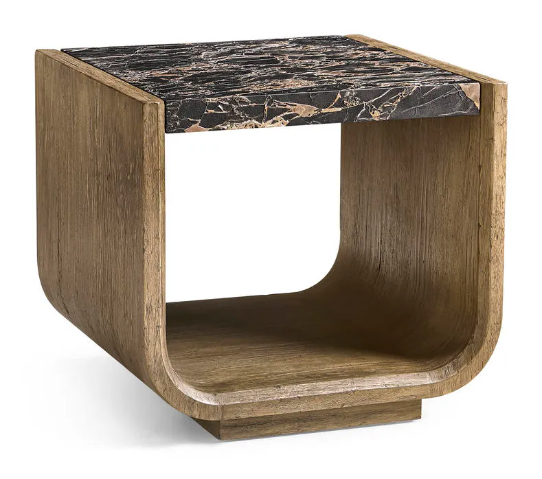 Jonathan Charles 491277-TLA Stone Ridge Marble Side Table Light Jonathan Charles 491277-TLA Stone Ridge Marble Side Table Light
