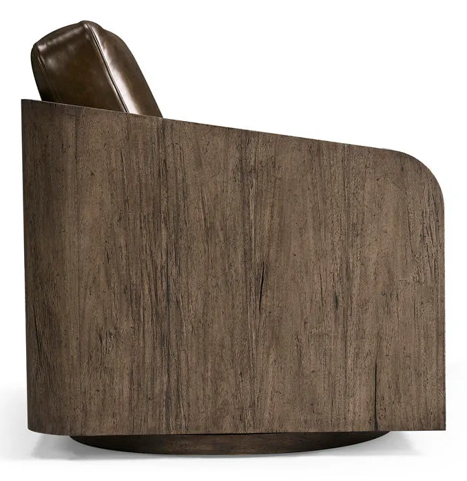 Jonathan Charles 491280-TDA-U2 Stone Ridge Leather & Hide Swivel Occasional Chair Dark Jonathan Charles 491280-TDA-U2 Stone Ridge Leather & Hide Swivel Occasional Chair Dark