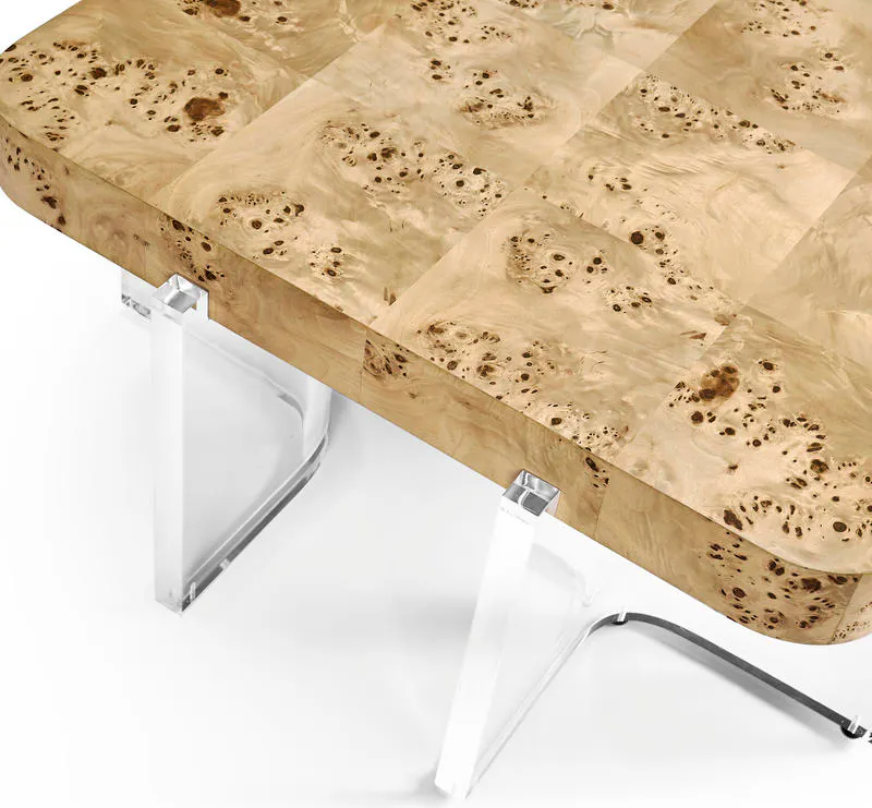 Jonathan Charles 500569-NMB Veil Rectangular Cocktail Table Jonathan Charles 500569-NMB Veil Rectangular Cocktail Table