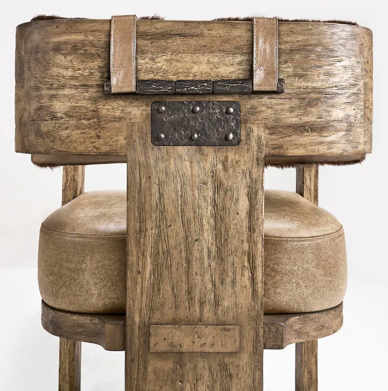 Jonathan Charles 491271-TLA-AC-U2 Stone Ridge Leather & Hide Arm Chair Light Jonathan Charles 491271-TLA-AC-U2 Stone Ridge Leather & Hide Arm Chair Light