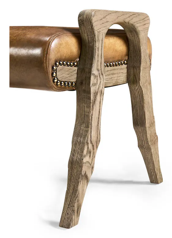 Jonathan Charles 491259-FDO-U1 Echo Canyon Leather Footstool Jonathan Charles 491259-FDO-U1 Echo Canyon Leather Footstool