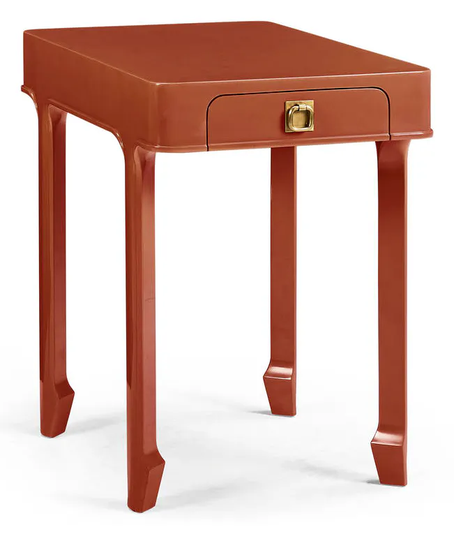 Jonathan Charles 500561-LDR Polly Rose Rectangular End Table Jonathan Charles 500561-LDR Polly Rose Rectangular End Table