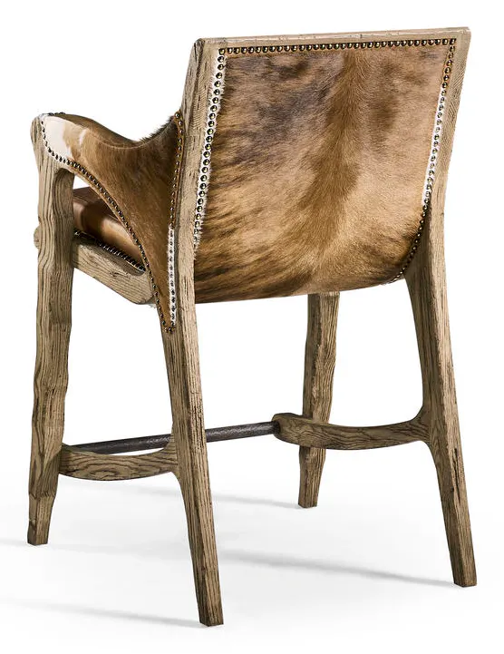 Jonathan Charles 491256-FDO-CS-U2 Echo Canyon Leather & Hide Counter Stool Jonathan Charles 491256-FDO-CS-U2 Echo Canyon Leather & Hide Counter Stool