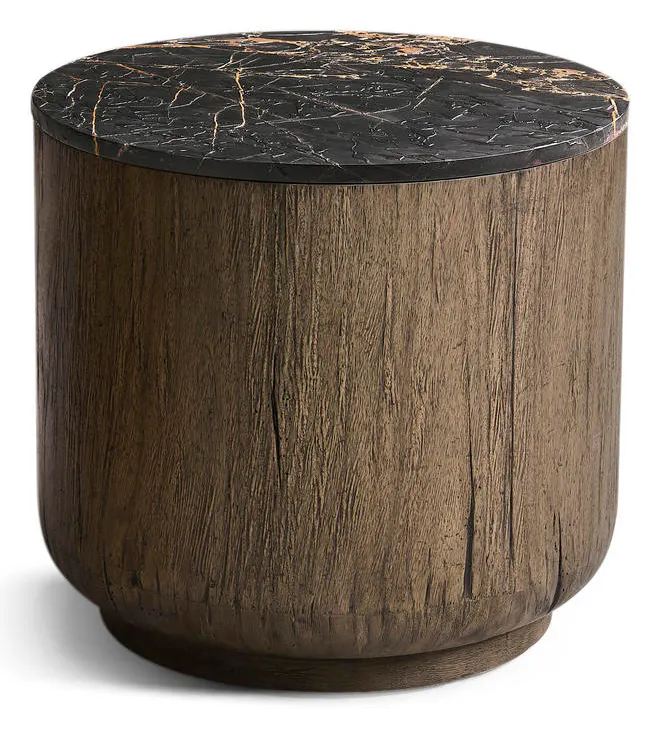 Jonathan Charles 491278-TDA Stone Ridge Marble Round Side Table Dark Jonathan Charles 491278-TDA Stone Ridge Marble Round Side Table Dark