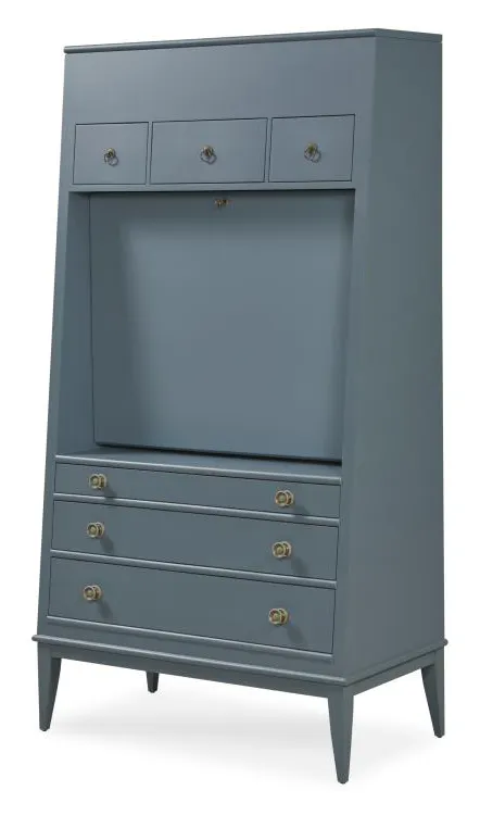 Century Furniture AEB-765 Hallings Secretary Dusk Blue Century Furniture AEB-765 Hallings Secretary Dusk Blue
