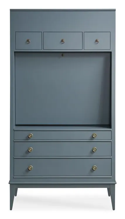 Century Furniture AEB-765 Hallings Secretary Dusk Blue Century Furniture AEB-765 Hallings Secretary Dusk Blue