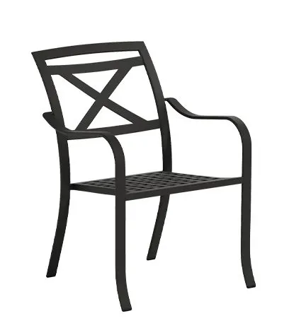 Tropitone Furniture 192424 Catalina Cast Dining Chair X Back