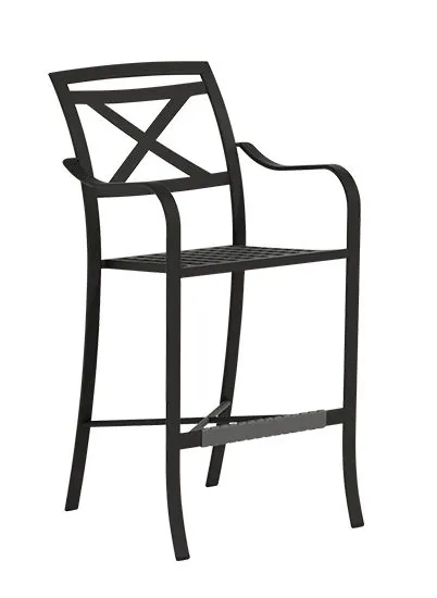 Tropitone Furniture 192426-30 Catalina Cast Bar Stool X Back