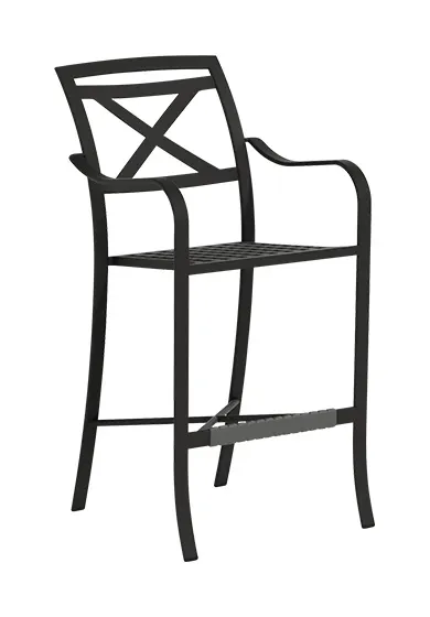 Tropitone Furniture 192426-30 Catalina Cast Bar Stool X Back Tropitone Furniture 192426-30 Catalina Cast Bar Stool X Back