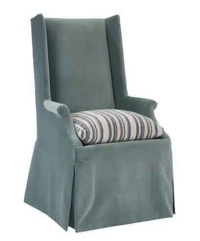 Hickory Chair HC151-01 Martin Dining Chair Loose Seat Waterfall Skirt