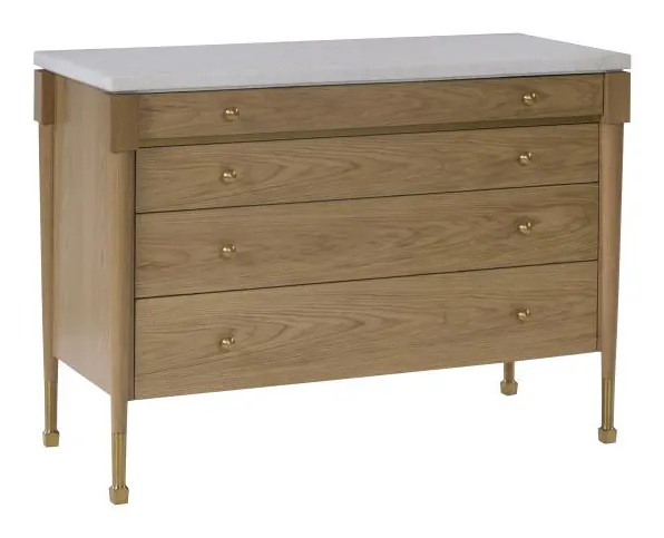 Hickory Chair HC1570-70S Hervé Stone Top Chest Hickory Chair HC1570-70S Hervé Stone Top Chest
