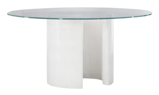 Hickory Chair HC3040-48-70 Ray Dining Table With 48" Dia Glass Hickory Chair HC3040-48-70 Ray Dining Table With 48" Dia Glass