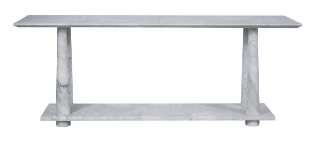 Hickory Chair HCP9174-STK Ivo Carrara Stone Console Hickory Chair HCP9174-STK Ivo Carrara Stone Console