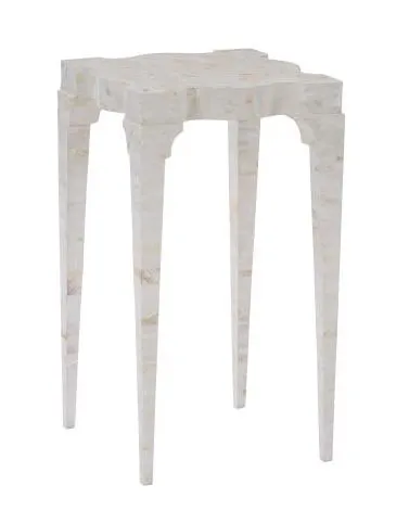 Hickory Chair HCP6486-STK Marie Spot Table White Kabebe