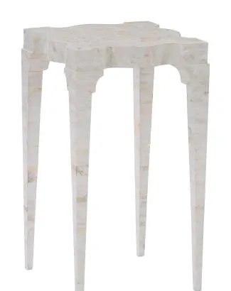 Hickory Chair HCP6486-STK Marie Spot Table White Kabebe Hickory Chair HCP6486-STK Marie Spot Table White Kabebe