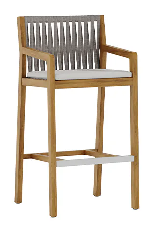 Tropitone Furniture 1J242605-30 Lido 30" Bar stool with Seat Cushion Tropitone Furniture 1J242605-30 Lido 30" Bar stool with Seat Cushion