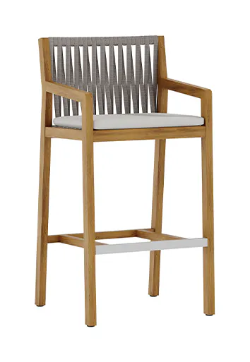 Tropitone Furniture 1J242605-30 Lido 30" Bar stool with Seat Cushion Tropitone Furniture 1J242605-30 Lido 30" Bar stool with Seat Cushion