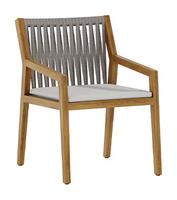 Tropitone Furniture 1J243705 Lido Dining Chair with Seat Cushion Tropitone Furniture 1J243705 Lido Dining Chair with Seat Cushion