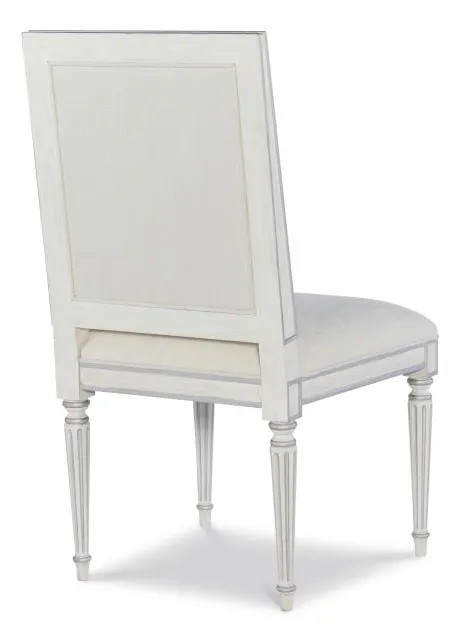 Century Furniture MN5364S-V2 Barrington Side Chair White Silver Century Furniture MN5364S-V2 Barrington Side Chair White Silver