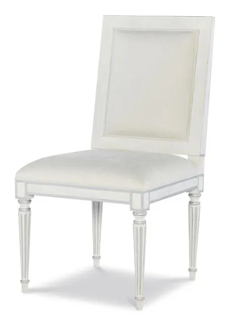 Century Furniture MN5364S-V2 Barrington Side Chair White Silver Century Furniture MN5364S-V2 Barrington Side Chair White Silver