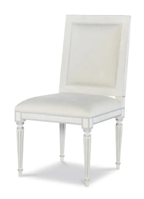 Century Furniture MN5364S-V2 Barrington Side Chair White Silver Century Furniture MN5364S-V2 Barrington Side Chair White Silver