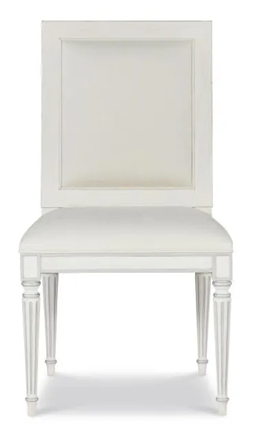 Century Furniture MN5364S-V2 Barrington Side Chair White Silver Century Furniture MN5364S-V2 Barrington Side Chair White Silver