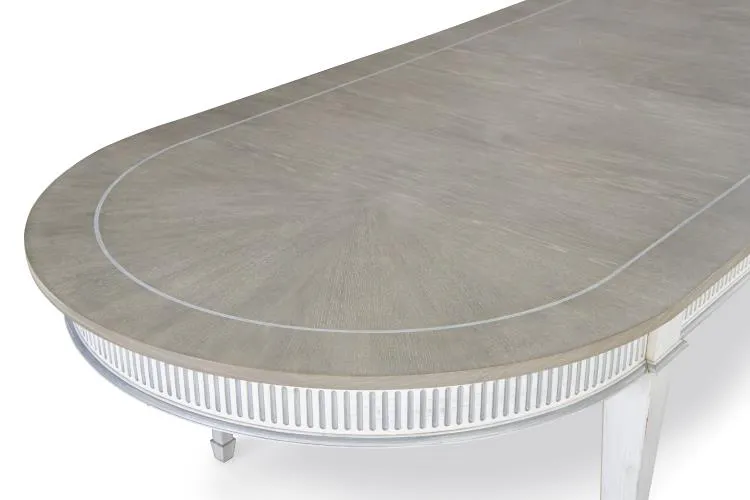 Century Furniture MN5445-V2 Barrington Dining Table White Silver Century Furniture MN5445-V2 Barrington Dining Table White Silver