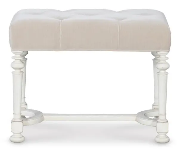 Century Furniture MN5692-V2 Hughes Bench White Century Furniture MN5692-V2 Hughes Bench White