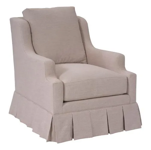 Hickory Chair PE6718-00 Harrison Lounge Chair Kickpleat Hickory Chair PE6718-00 Harrison Lounge Chair Kickpleat